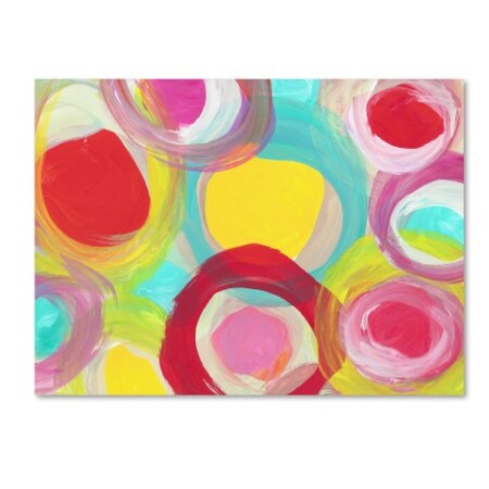Trademark Fine Art Amy Vangsgard 'Colorful Sun Circles Horizontal 1' Canvas Art, 18x24 AV0205-C1824GG